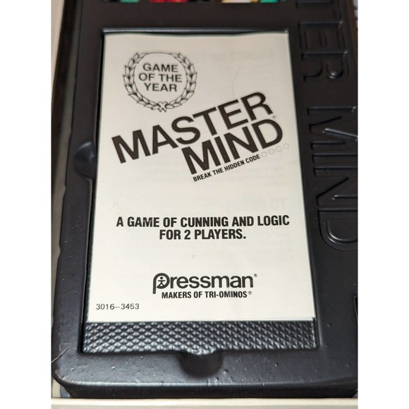 Vintage 1981 Mastermind Game Pressman Complete Made in USA Like New Must See - Picture 5 of 7